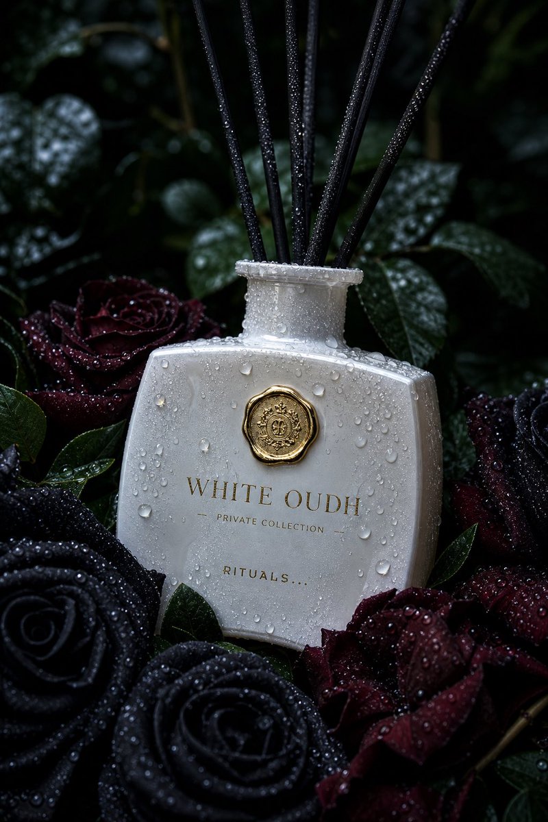 Luxury White Oudh Reed Diffuser Moody Product Shot